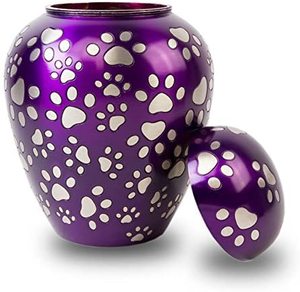 Wholesale Fresh Arrival Adult Blue Aluminum Cremation <b>Urn</b> <b>for</b> Human <b>Ashes</b> <b>Dog</b> Pet <b>for</b> Funeral Cremation Wooden Base Included - Product Image 3