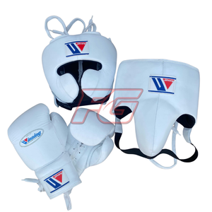 Ensemble de boxe de qualité supérieure en cuir de vachette, gants de boxe à lacets pour adultes, impression personnalisée, légers, durables, anti-humidité, antidérapants - Product Image 2