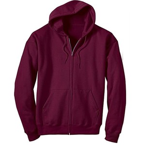 Sudadera con capucha básica de mezcla de algodón morado oscuro para hombre, Sudadera con capucha de lana en blanco personalizada lisa, ropa de calle de algodón suave informal - Product Image 4
