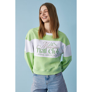 ETHIQUET PAYNE Sudadera oversize con cuello redondo para mujer - Product Image 4