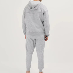 Fashionable Men's Lounge Set | Grey Athletic Hoodie and <b>Pants</b> - Product Image 3