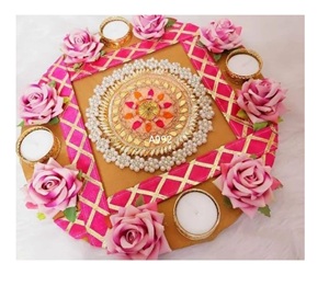 Wholesale Indian Handmade Diwali Decoration Diyas Wedding Gift Home Decor Floral Candle Holders Table <b>Top</b> Tea Light Holder - Product Image 3
