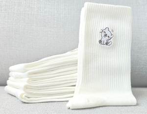 ODM chaussettes d'équipage en coton personnalisées multicolores hommes femmes adolescents vêtements d'entraînement quotidiens anti-dérapant broderie personnalisée conception animale - Product Image 6