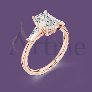 แหวนรูปหัวใจสีเงิน14K สำหรับเด็กผู้หญิงของขวัญวันเกิด - Product Image 1