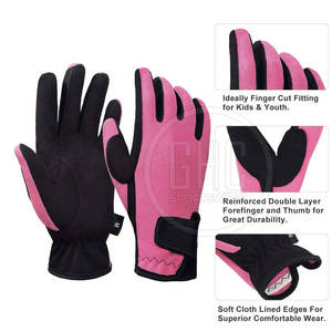 Gants d'impact d'équitation pour adultes de nouveau style Gants fabriqués en cuir de haute qualité pour l'équitation - Product Image 2