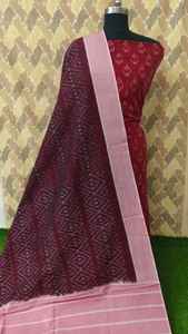 Conjuntos de Material de vestido de tela Ikat de algodón 100% hechos a medida Estilo de espiga de calidad superior para reventa de ropa de diseñadores - Product Image 5