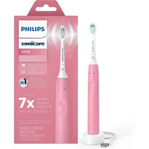 <span class=keywords><strong>PHILIPS</strong></span> Sonicare spazzolino a 4100 potenza, spazzolino elettrico ricaricabile con sensore di pressione, bianco