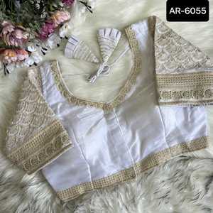 Nuevo diseñador de ropa de fiesta, blusa bordada, ropa de mujer india, totalmente cosida, suave y sedosa, Zimichoo, tamaño libre con blusa de bajo precio - Product Image 6