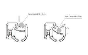 Phụ Tùng Ô Tô Ô Tô Kết Nối Clip Moc/Loc Với Cạnh Clip Kẹp 1-3Mm Tấm Cho 8Mm Để 12Mm Dia Dây Cáp - Product Image 5