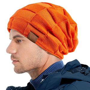 Gorros de punto con puños cortos y parche personalizado de marca privada al por mayor de fábrica de alta calidad Gorro con logotipo para gorro de punto de invierno de Hip Hop - Product Image 5