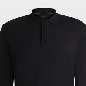 Polo décontracté à bas prix pour hommes T-shirt personnalisable à manches courtes en tricot avec boutons et col polo - Product Image 2