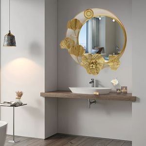 44cm Style Moderne Créatif Personnalité De La Mode Décoration Murale Miroir Fait À La Main De Luxe Art Déco Mariage Anniversaire Diwali Fer - Product Image 3