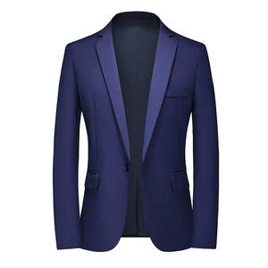 Blazer d'affaires formel pour hommes Slim Social Groom Wedding Show Stage Party Suit Jacket Dress Coat - Product Image 1