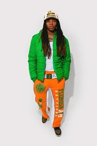 Pantalones de chándal ajustados para hombre de alta calidad, pantalones de moda de piel de lana con bordado de logotipo personalizado de estilo apilado ligero - Product Image 2