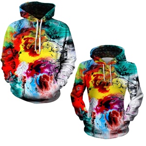 Sudadera con capucha 3D de alta calidad para hombre, nuevo estilo, sudadera de invierno de poliéster para adultos, diseño de sublimación personalizable para otoño, talla XXS - Product Image 1