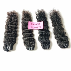 Paquete virgen vietnamita 100% procesamiento ninguno color natural negro mujeres al por mayor trenzado máquina barata doble trama cabello humano - Product Image 3