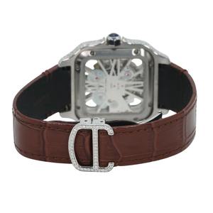 Reloj de Pulsera Personalizado con Esfera de Cristal Marrón, Movimiento de Cuarzo con Diamantes Moissanite Impecables, Elegante Reloj de Moda para Hombre - Product Image 4