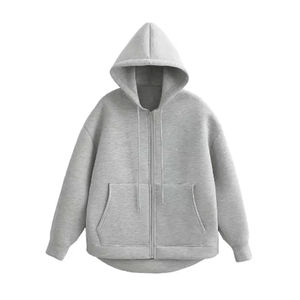 Sudadera con capucha y cremallera de invierno para mujer, sudaderas con capucha holgadas de gran tamaño de estilo Unisex de calle alta con bolsillos dobles para hombres, fabricadas por Diskon Sports - Product Image 1