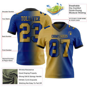 Maillot de Football américain de Performance respirante durable pour les jeunes uniforme d'entraînement personnalisé pour le Club de jour de Match d'école Prac - Product Image 6