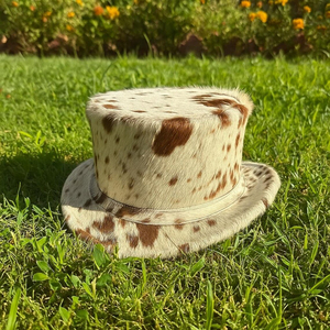 Chapeau de fête en peluche unisexe à imprimé animal en cuir de vachette, motif personnage de dessin animé, pour adultes, à porter en toutes saisons - Product Image 2