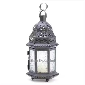Good Quality Metal <b>Lantern</b> Vintage Style Black Finished for Wedding & Home Tabletop Decor Hanging Candle <b>Lantern</b> - Product Image 6
