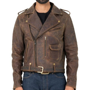 Veste de motard en cuir durable pour homme élégante, col rabattu, imperméable, coupe-vent, hiver, mode active, tendance, rue principale - Product Image 5