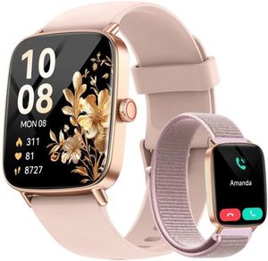 นาฬิกาสมาร์ทวอทช์สำหรับผู้หญิง IDW28 หน้าจอ HD AMOLED ขนาด 1.85 นิ้ว รองรับ Alexa Voice Control ใช้งานร่วมกับ <span class=keywords><strong>iPhone</strong></span>/Android รับสาย/โทรออกได้ รองรับกีฬามากกว่า 100 ประเภท - Product Image 1