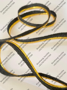 อุปกรณ์เย็บผ้าท่อโลหะสีทองสีดำลูกไม้สำหรับปลอกหมอนและผ้าม่าน - Product Image 2