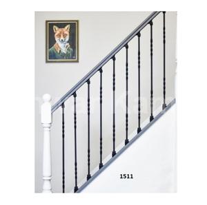 Vente chaude Fantaisie Design Mat Noir En Acier Escalier Rampe Haute Qualité Balcon Rampe Pour La Maison Hôtel Appartement Décor - Product Image 1