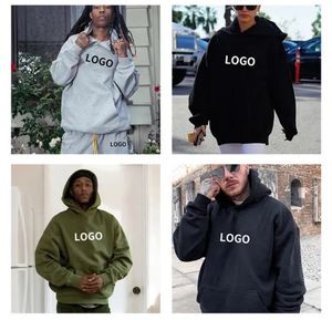 Venta al por mayor de diseño de impresión personalizada Regular Fit 100% algodón ropa de calle de invierno Sudadera con capucha con bolsillo 2 uds - Product Image 5