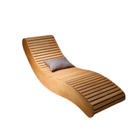 Chaise longue de plage, transat de piscine, lit de jardin, mobilier d'extérieur en bois massif, couleur personnalisée
