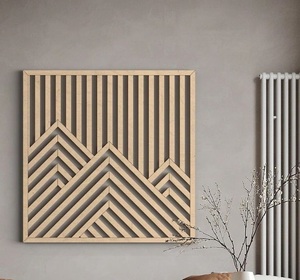 Panneau mural décoratif en bois avec fabriqué à partir de bois de manguier ou de bois de teck de haute qualité parfait pour ajouter un audacieux artistique - Product Image 4
