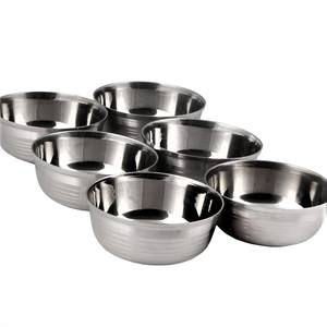 Grand saladier en acier inoxydable personnalisable, écologique et de qualité supérieure, ustensile de cuisine pour salades et légumes - Product Image 4