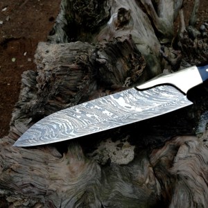 Juego de cuchillos de Chef Damasco de estilo japonés hechos a mano 2025, hoja de acero al carbono súper afilada - Product Image 3