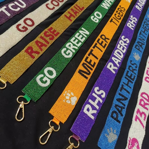 Chic Nickel Seed Beads Embroidery Customizable Crossbody <b>Bag</b> <b>Replacement</b> <b>Strap</b> Trendy Beaded Decorative Purse <b>Strap</b> - Product Image 1