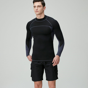 Camiseta de manga larga de secado rápido para hombre, transpirable y con protección UV para entrenamientos de surf en el gimnasio MMA - Product Image 5