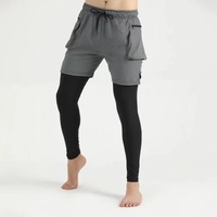 Pantalones Cortos de Gimnasio Personalizados de Color Sólido para Hombre, Ropa de Fitness de Alta Calidad con Bolsillo Cargo, Precio Al por Mayor, Verano