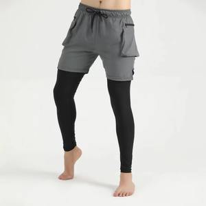 Hommes été personnalisé couleur unie prix de gros vêtements de sport Shorts hommes vêtements de fitness shorts de gym de haute qualité avec poche cargo - Product Image 6