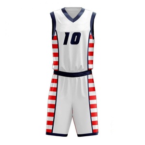 Ensemble d'uniformes de basketball personnalisés en polyester respirant de haute qualité pour jeunes, toutes tailles, maillot de sport imprimé, uniforme de tir à trois points - Product Image 1