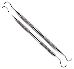 Juego de Instrumentos Profesionales de Acero Inoxidable para Preparación de Cavidades Dentales, Excavador Dental de Doble Punta Curva de 1.4mm - Product Image 6