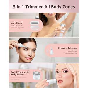 Depiladora Recargable para Mujer, Depilación sin Dolor, Uso en Seco/Húmedo, para Manos, Piernas y Axilas - Product Image 6