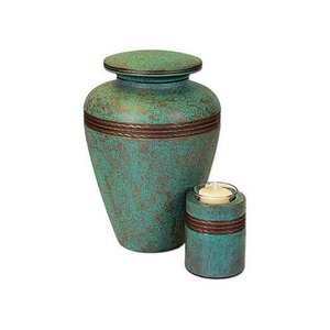 Token Urn Mother Pearl Metal Esmalte Acabado Aluminio Brillante Urna de cremación Recuerdo funerario Urnas de cenizas humanas - Product Image 2