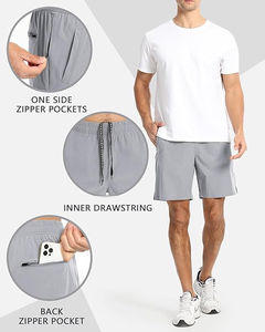 Mens Workout Athletic <b>Shorts</b> 7 inch / 5 inch Quick Dry Running <b>Shorts</b> Men Lightweight Sports Gym <b>Shorts</b> with Pocket - Product Image 5