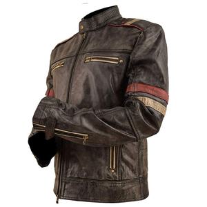 Blouson en cuir de moto unisexe homologué CE 2025, coupe-vent, service personnalisé OEM, protection tout temps pour la conduite - Product Image 3