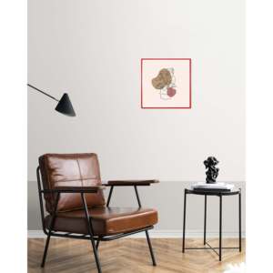 Cadre carré pour peinture ou affiche rouge 40 x 40 cm - Product Image 1