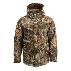 Veste de chasse d'hiver pour homme à poignets côtelés, rembourrée thermique avec col montant, logo frontal, écologique, séchage rapide, respirante - Product Image 3