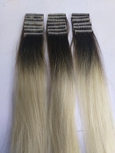 Extensions de cheveux naturels à clipser invisibles, couleur ombrée, cheveux vierges vietnamiens bruts, double trame, cuticules alignées, prix abordable - Product Image 4
