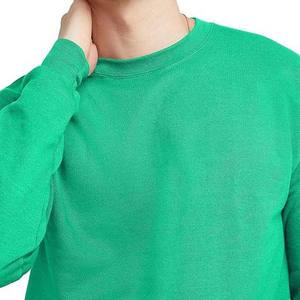 Sweat-shirts à capuche respirants pour hommes 100% coton Basics Sweats à capuche pour hommes Logo personnalisé Sweat-shirts à col rond surdimensionnés 2025 - Product Image 5