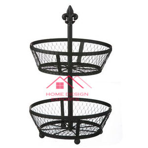 Panier à fruits en métal et autres accessoires décoratifs Accessoires en métal multifonction fini doré - Product Image 3