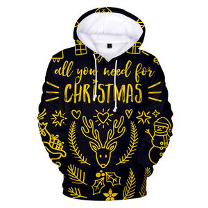 Men's <b>Hoodies</b> Wholesale Custom Christmas Sweaters <b>Funny</b> Plus Size Hoodie Pullover Sweatshirts With Pockets - Product Image 5